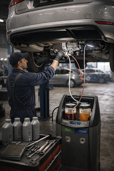 Výměna oleje v automatické převodovce

